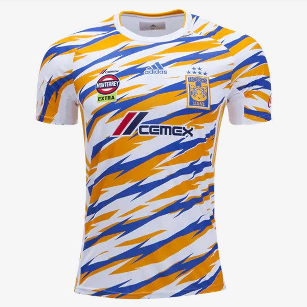 Camiseta Tigres de la UANL 3ª 2019-2020 Blanco Amarillo